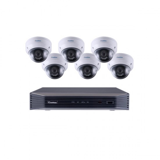 88-SN8ADR47-2TB Geovision 8 Channel at 4K (2160p) NVR 48Mbps Max Throughput w/ Built-in 8 Port PoE - 2TB with 6 x 4MP Outdoor Dome IP Security Cameras 88-SN8ADR47-2TB Geovision 8 Channel at 4K (2160p) NVR 48Mbps Max Throughput w/ Built-in 8 Port PoE - 2TB with 6 x 4MP Outdoor Dome IP Security Cameras