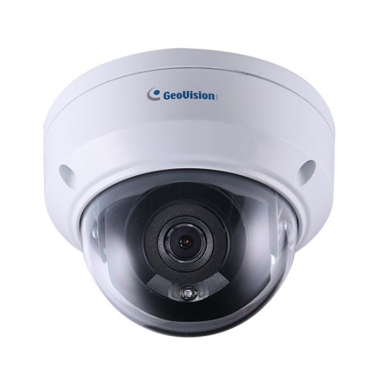 GV-ADR4702 Geovision 2.8mm 20FPS @ 4MP Outdoor IR Day/Night WDR Dome IP Security Camera 12VDC/POE