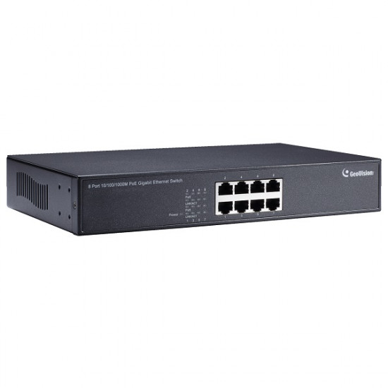 GV-POE0810 Geovision 8-port Gigabit 802.3at PoE Switch