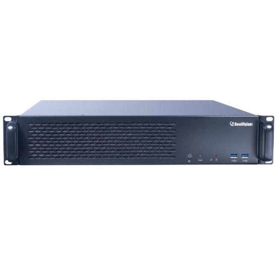 UVS-AI920-008 Geovision UVS AI Guard NVR HotSwap System 20-Bay NVR Intel i9 Processor 16GB RAM 256GB SSD 8 Camera Maximum with GV-AI Guard Analytics Software - No HDD